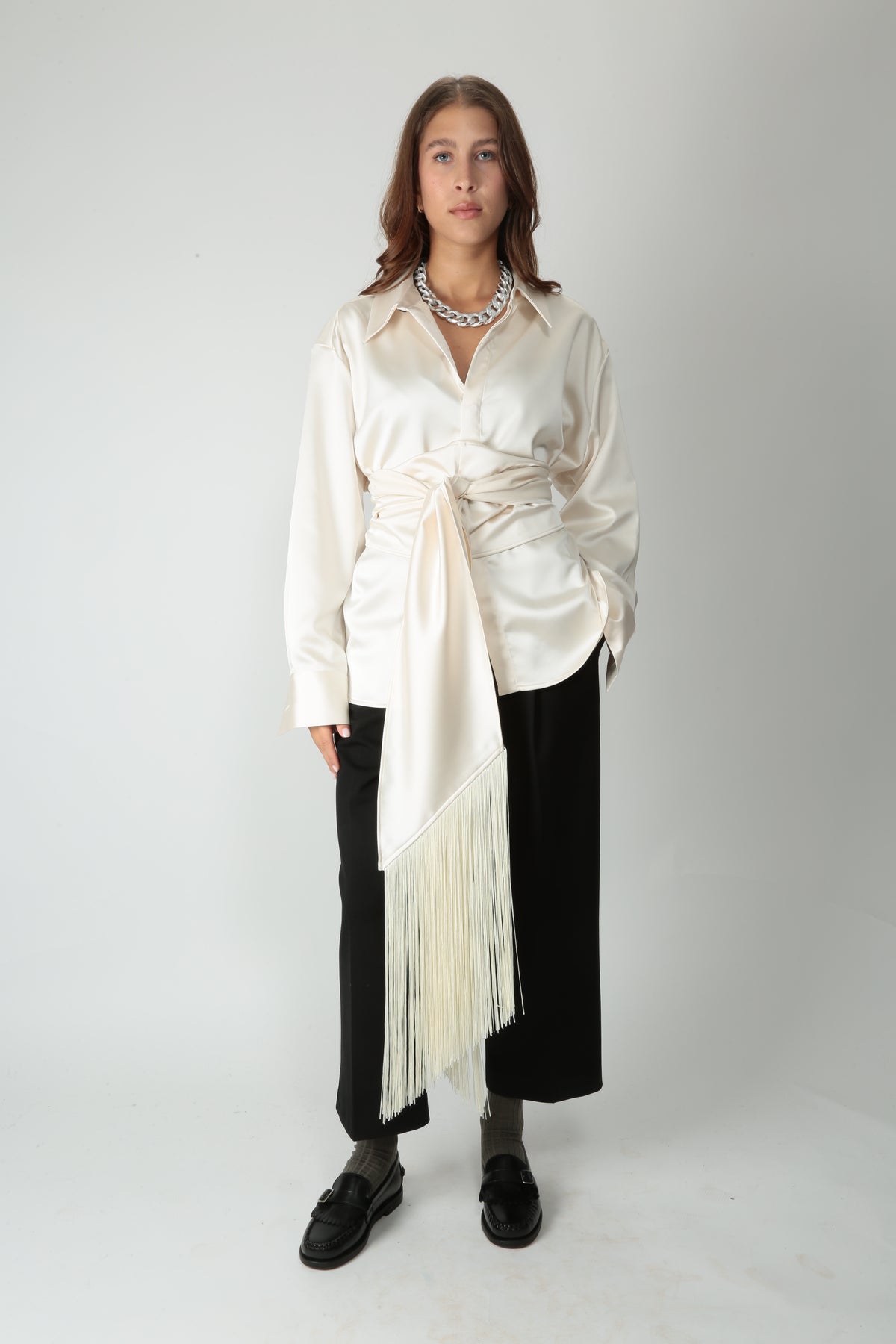 The M Camicia oversize in viscosa Suita