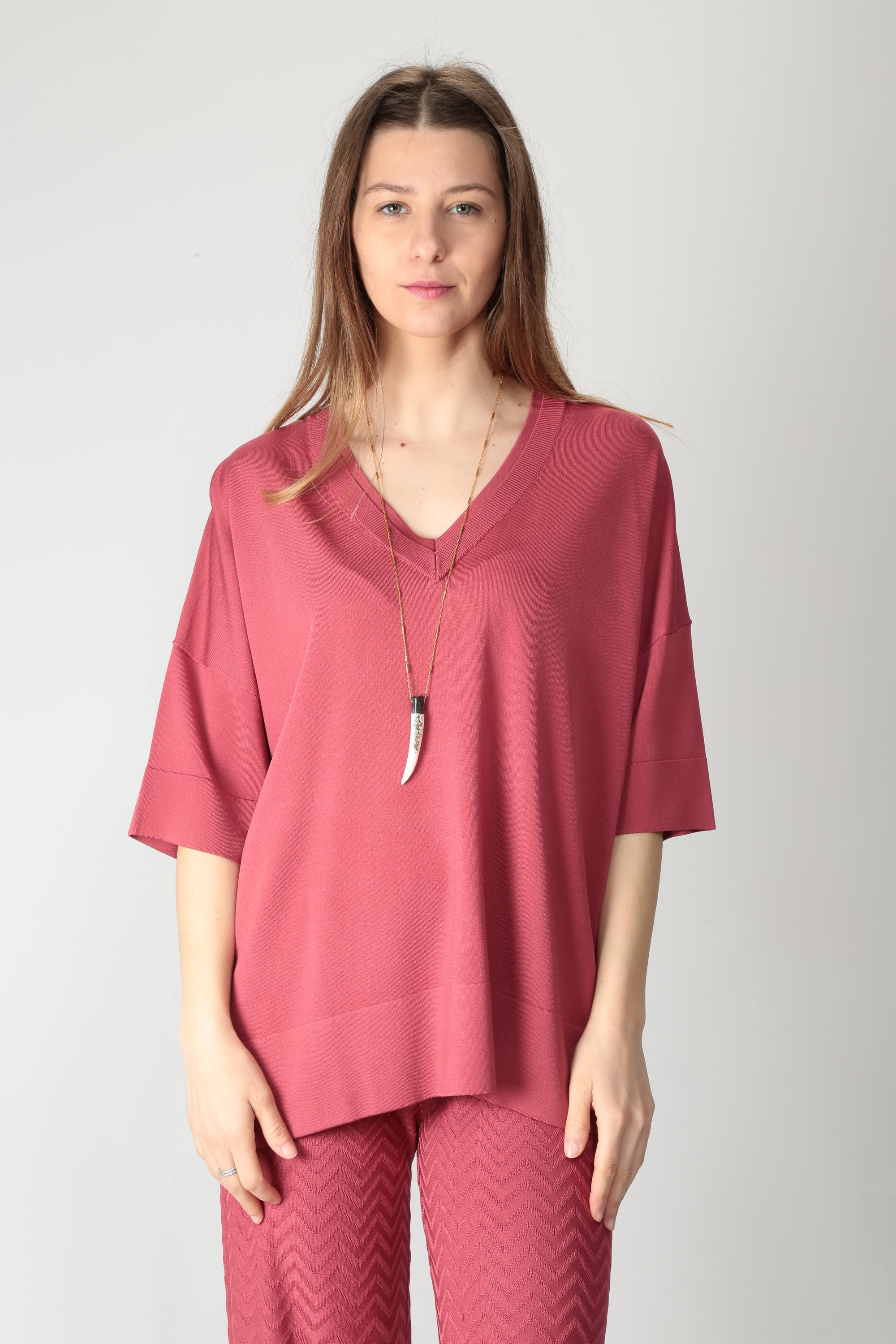 Maida Mila Maglia oversize in viscosa 251M1018 - Gulie Atelier