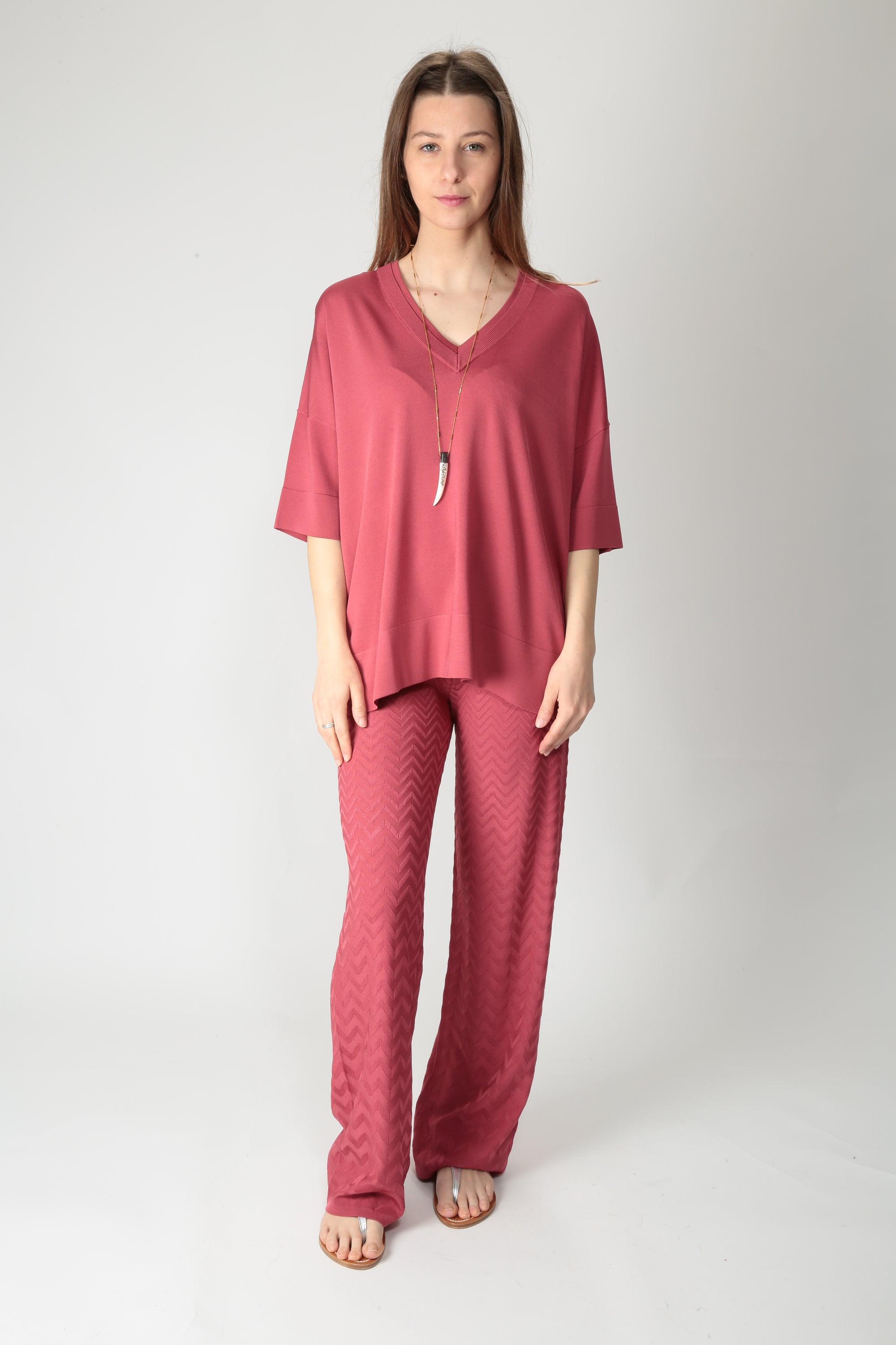 Maida Mila Maglia oversize in viscosa 251M1018 - Gulie Atelier