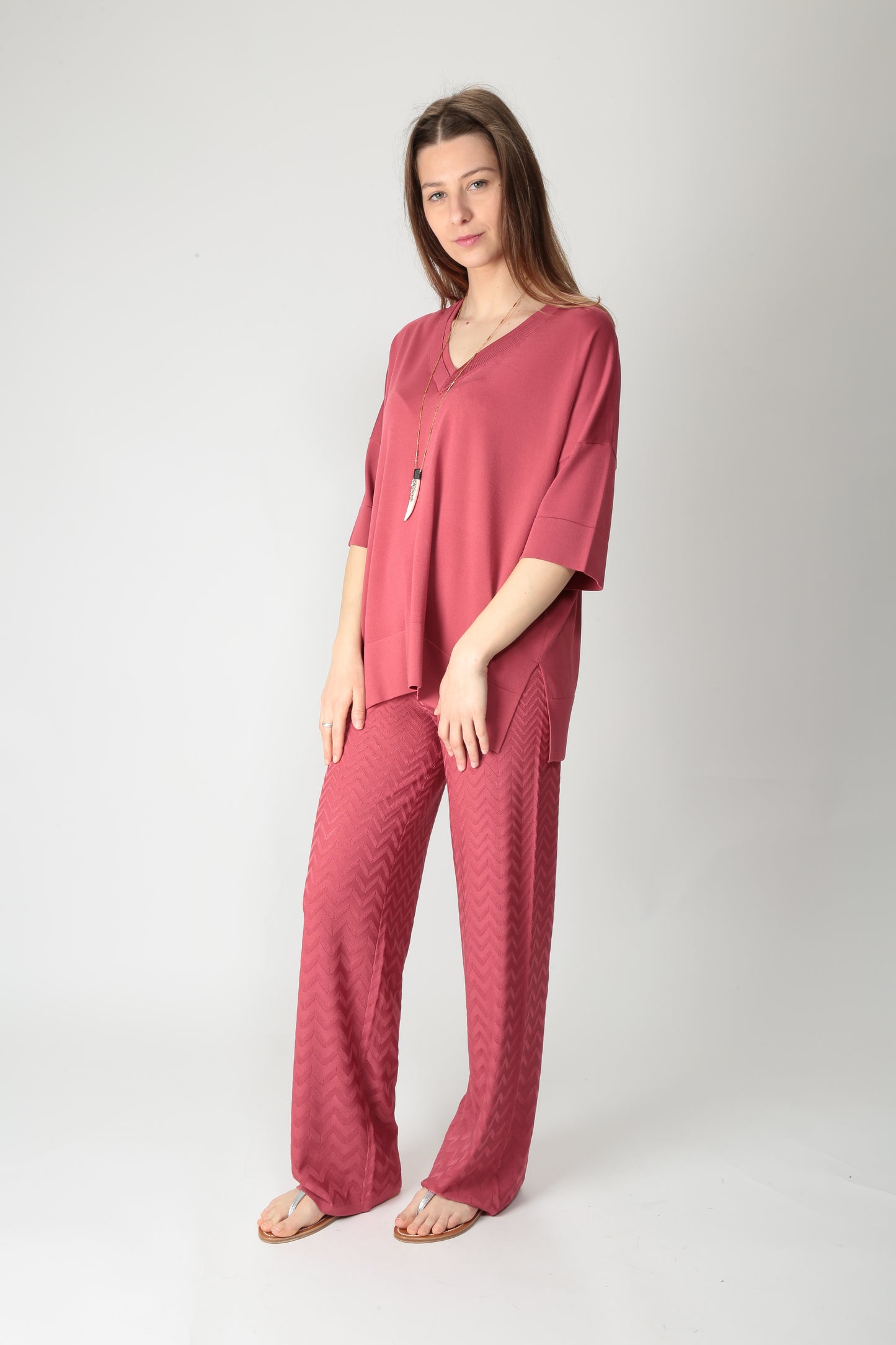 Maida Mila Maglia oversize in viscosa 251M1018