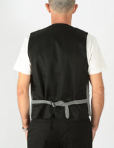 Officina 36 Gilet pied de poule bianco/nero 152