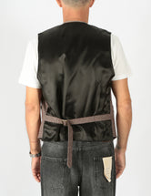 Officina 36 Gilet pied de poule bordeaux 136